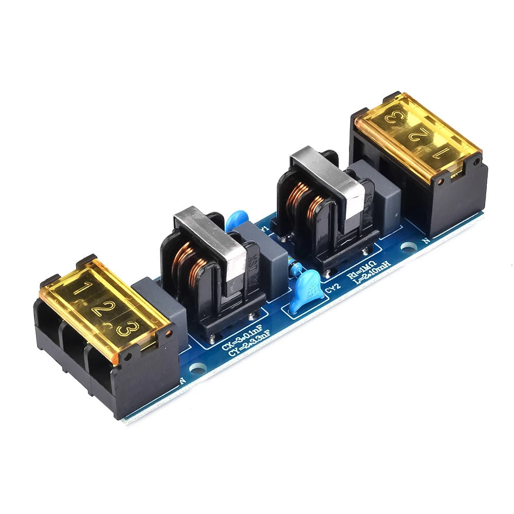 25A 6A Power Filter Board EMI High Frequency Two-Stage Power Supply Low Pass Filter Module Power Management EMI Filter