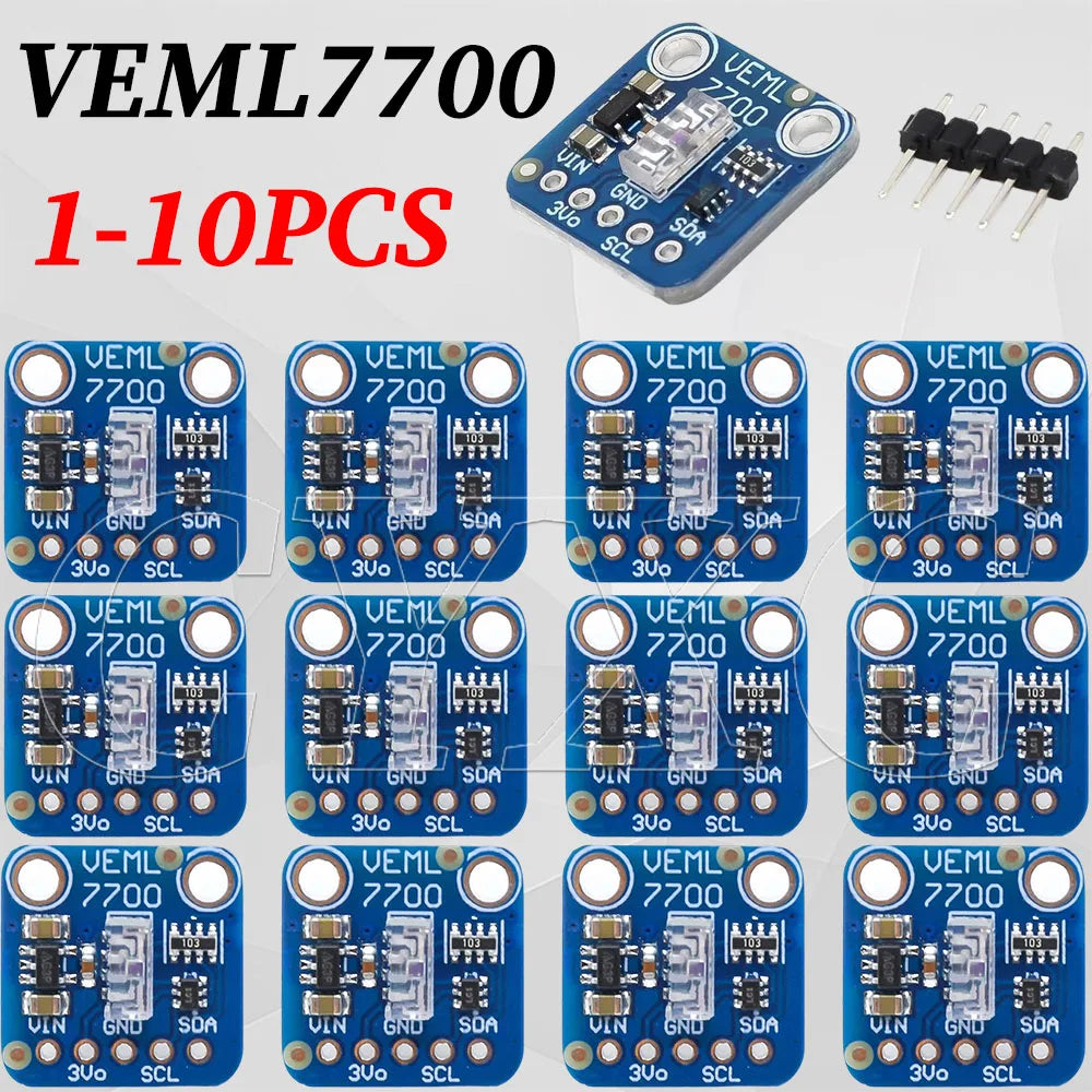 1-10PCS VEML7700 Ambient Light Sensor Module 120k Lux Light measuring Sensor Board 3.3V 5V I2C IIC Interface VEML7700