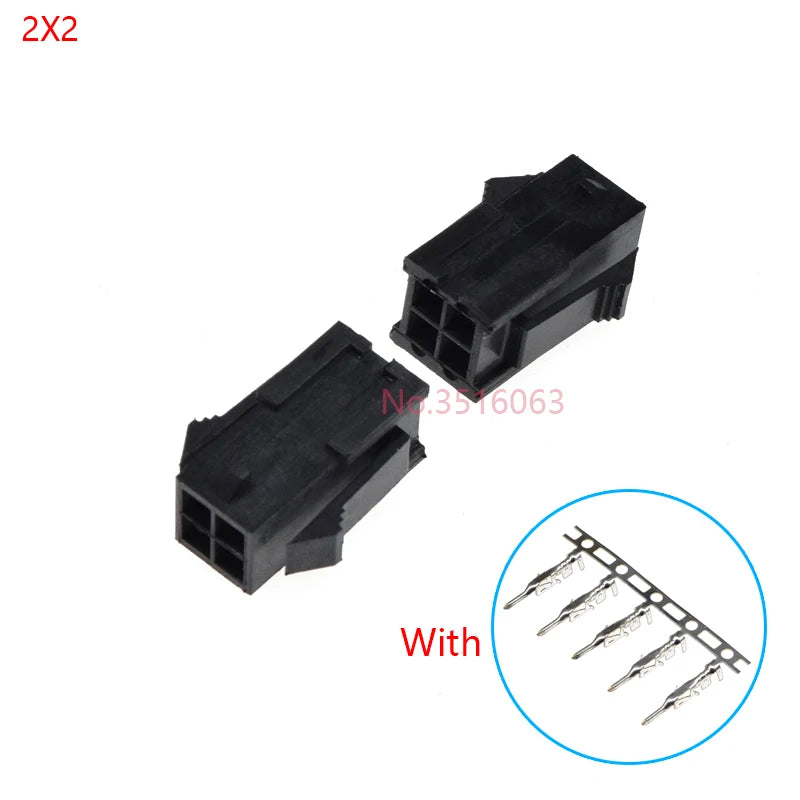 10sets Female MX3.0 3.0mm Pitch Micro-Fit 3.0 Connector Housing 2*1/2/3/4/5/6/8/10/12 Pin shell Terminal Molex 43020 2P/3P/4P/5P