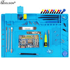 Heat Insulation Working Mat Repair Pad Welding Soldering Work Station Heat-resistant Desk Platform Silicon for Computer Phone