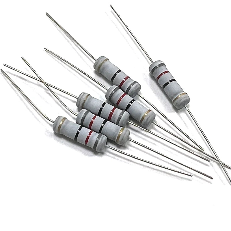 20pcs 2W Carbon Film Resistor 5% 8R2 82R 820R 8K2 82K 820K 8.2 82 820 R K Ohm 0.1R-1M