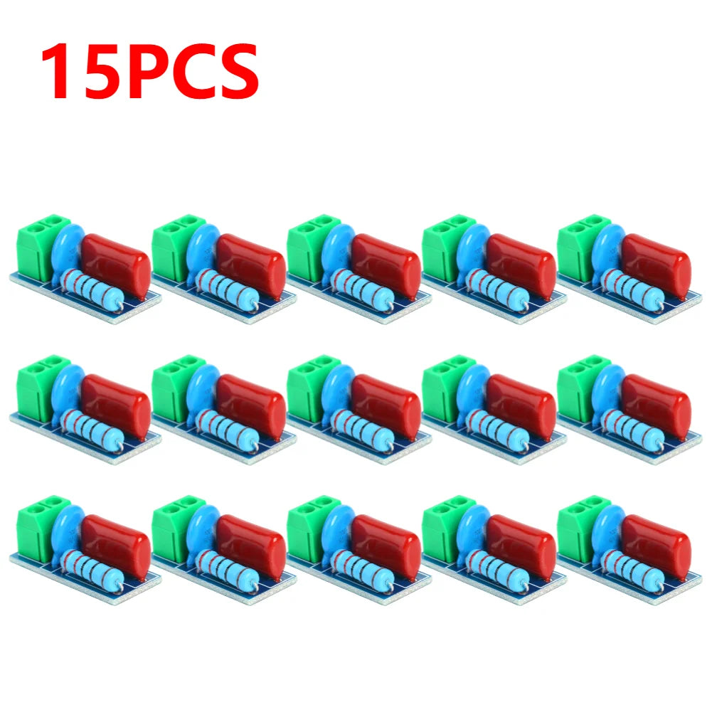 50/20/1PCS RC Absorption Circuit Module Anti-Interference Snubber Circuit Board With varistor For AC/DC 5V-400V Inductive Load