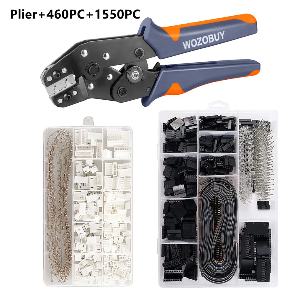 SN-01BM Wire Crimp Tool Kit AWG 28-20 (0.08-0.5mm²) Wire Crimper for 2.54mm Dupont Connectors and 2.54mm JST-XH Connectors