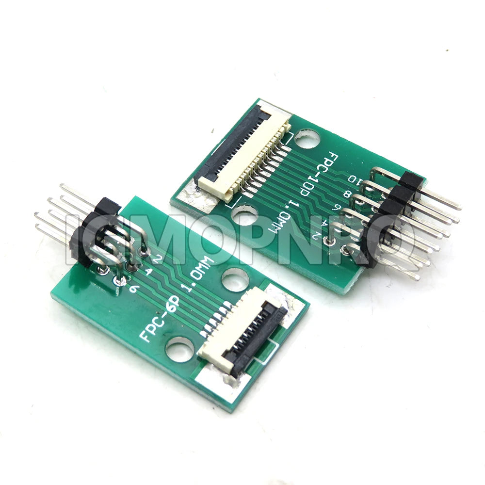 FPC FFC Adapter Board 6 8 10 12 20 24 26 30 34 40 50 60 80 Pin 0.5mm 1.0mm To 2.54mm Connector Straight Needle And Curved Pin