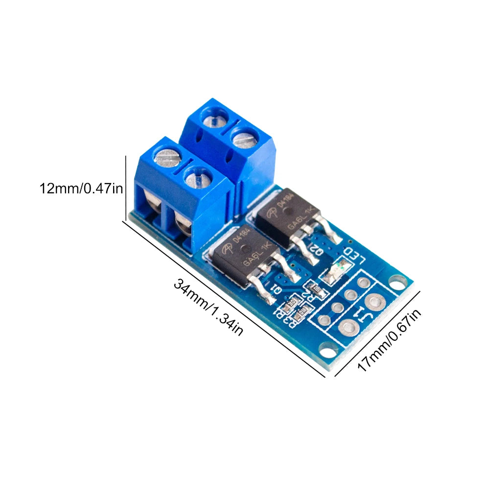 30-1PCS DC 5V-36V PWM Motor Speed Controller MOSFET 15A/30A High Power MOSFET Switch Module for LED/Motor/Pump Control 0-20KHz