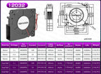 2PCS 5V USB Brushless Blower Cooling Fan USB Ventiliator Computer Case Cooler  PBT CPU Radiator USB Fan PC USB Gadgets