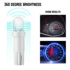 10pcs T5 B8.5d LED Car Interior Lights Instrument Panels Bulbs Low Power 5050 SMD Automobile Dashboard Switch Lamp 12V Luces