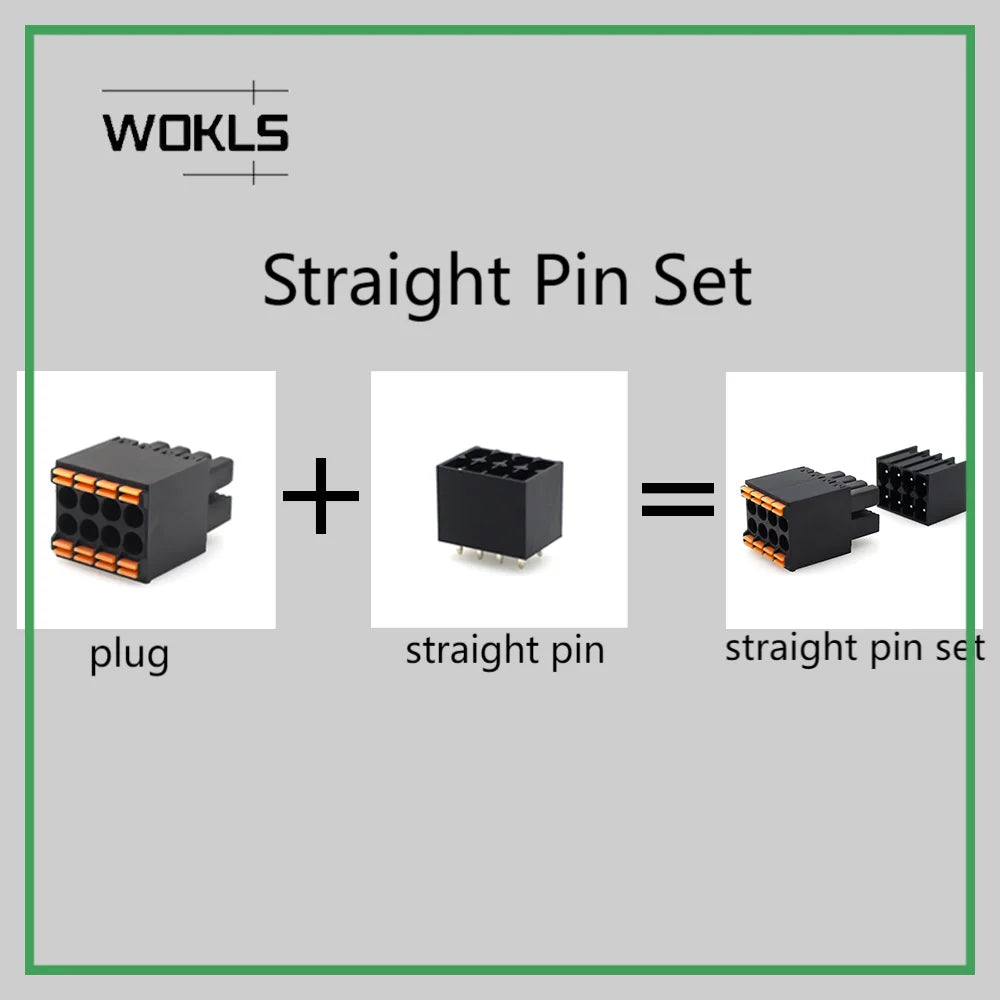 5Set 15EDGKNH KF2EDGKS 3.5mm Double-Layer Spring Plug-in PCB Terminal Block 2EDGSR Black Terminal