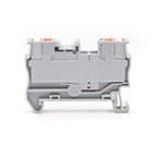 100Pcs DIN Rail Terminal Block PT2.5 2.5mm² Push-in Quick Wiring with Spring Cage Compact Industrial Electrical Connector