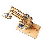 4 DOF Unassembly Acrylic Mechanical Arm Robot Manipulator Claw for Arduino Maker Learning DIY Kit Robot