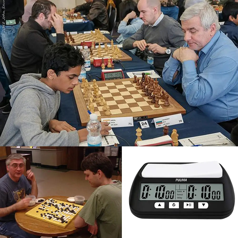 3-in-1 Multifunction Portable Chess Clock Digital Chess Timer for Board Games Professional Calculagraph  Time-meter with Alarm