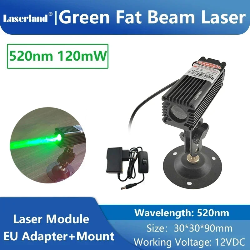 650nm 520nm Red Green Dot Fat Beam Laser Diode Module for Stage Escape Room Wine Base Bar KTV Use