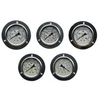 Industrial Pressure Monitoring Axial Edge Gauge Easy Installation Pressure Meter Barometer Seismic Pressure Meter