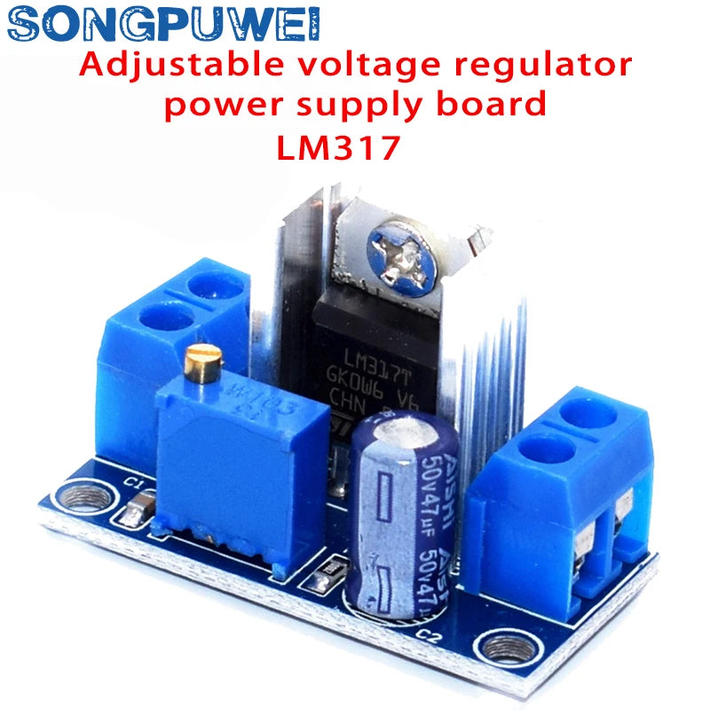 LM317 DC-DC Converter Buck Step Down Circuit Board Module Linear Regulator LM317 Adjustable Voltage Regulator Power Supply