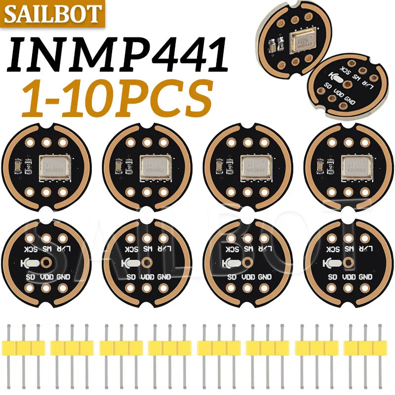 1/5/10PCS INMP441 Omnidirectional Microphone Module I2S Interface Low Power MEMS High Precision Digital Output Sensor Module