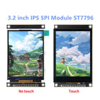 3.2-inch SPI serial port TFT LCD Capacitive touch screen Display module 240*320 IPS version black