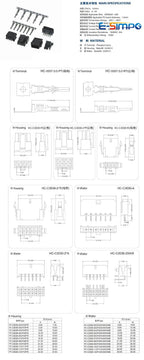 10PCS MX3.0mm Right Angle RA 90D 43045-AW Small 5557 Double Row 2x1/2/3/4/8pin PCB Control Circuit Board Wafer Connector