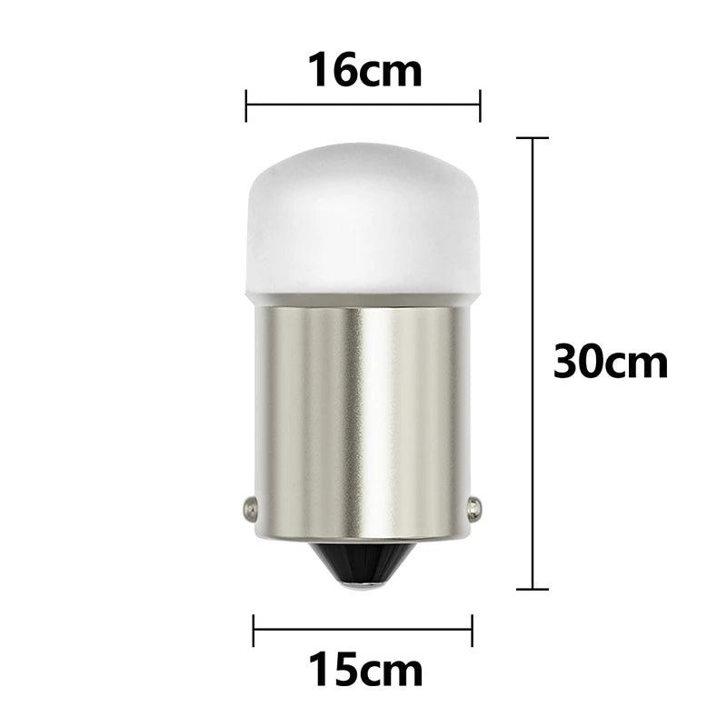 100PCS P21W P21 1156 BA15S 9 Led 3030 SMD Car Signal Lamp R5W R10W Auto DC 12V 24V