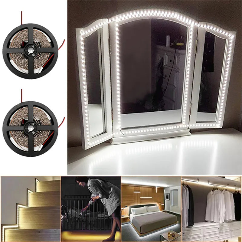 LED Strip Light 12V 5M 300 Leds SMD 3528 Diode Tape RGB & Single Colors High Quality LED Ribbon Flexible Home Decoration Lights