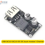 USB QC2.0 QC3.0 DC-DC Step-Down Module Buck Converter 6-32V 9V 12V 24V to 5V Fast Charger Circuit Board