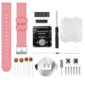 DIY Electronic Watch Kit 0.28'' LED Digital Tube Creative Watch Soldering Kit Microcontroller Watch Kit with Silicone Strap&Case