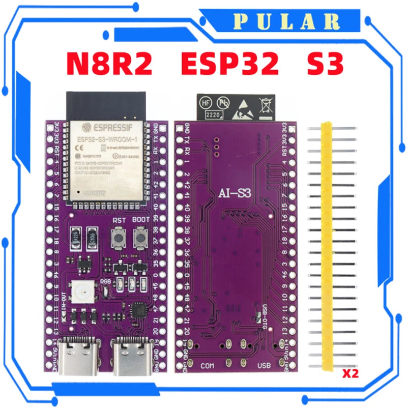 ESP32 ESP32-C3 AI-C3 ESP32-C3-DevKitM-1 N16R8 ESP32-S3-DevKit C ESP32-C3-MINI-1 AI-S3 ESP32-S3 Dual Type-C USB development board