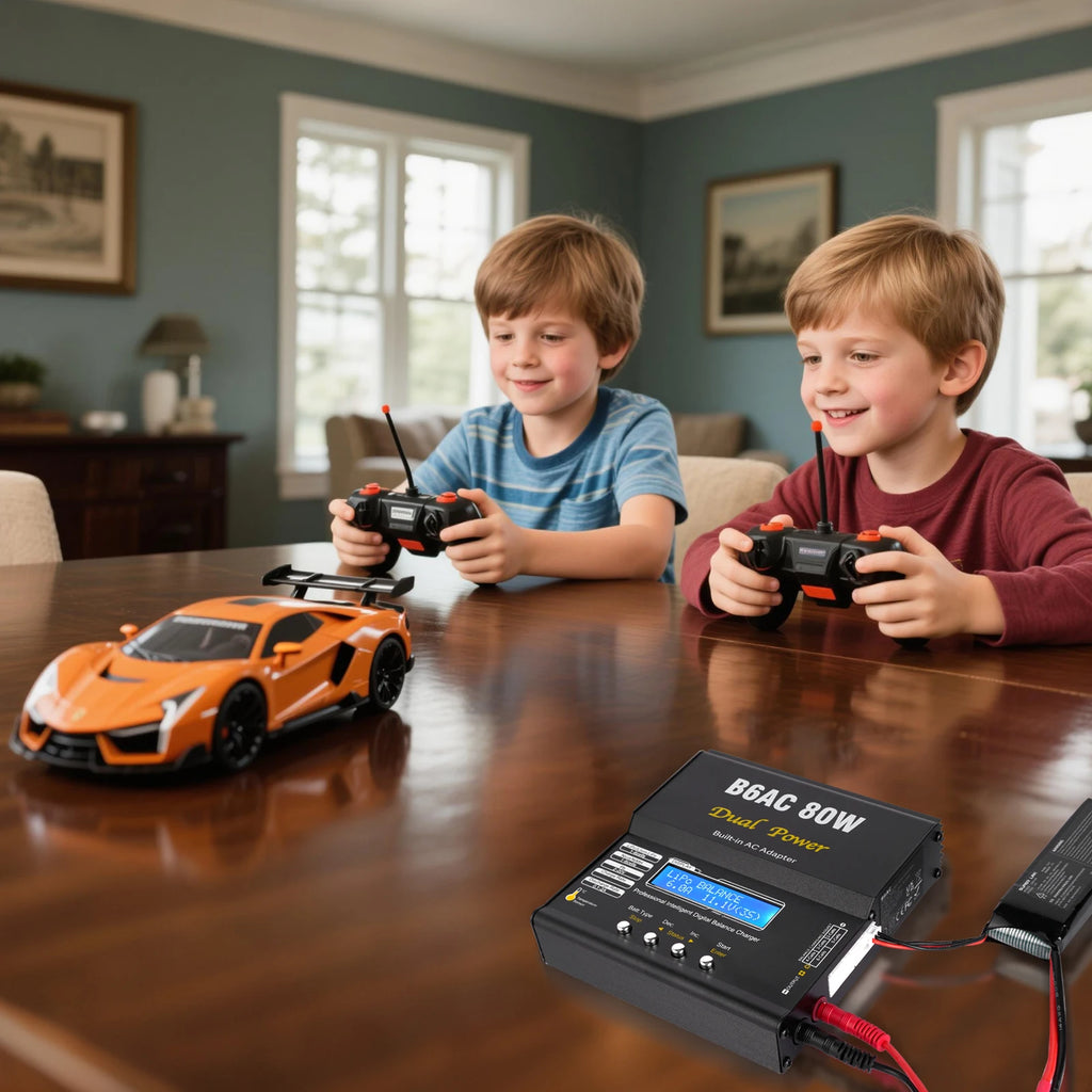 IMAX B6AC 80W RC Charger B6 AC 6A Balance Charger with Digital LCD Screen Li-ion LiFe Nimh Nicd PB Lipo Battery Discharger