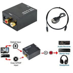 Analog To Digital ADC Audio Converter Optical Coax RCA Toslink Audio Sound Adapter SPDIF Adaptor for Apple TV for Xbox 360 DVD