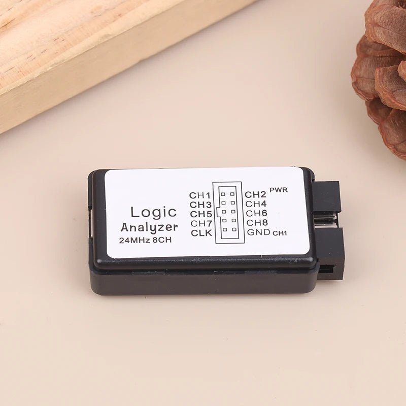 1 Set USB Logic Analyzer 24MHz 8 Channel Input Memory 24M/Seconds Logic Analyzer Debugger For ARM FPGA Logic Analyzer Logic