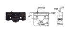 LXW5-11N1 LXW5-11G2 Z-15G LXW5 Micro Limit Travel Switch Horizontal Rotary Roller Lever Arm Hinge 3 Screw Terminal Microswitch