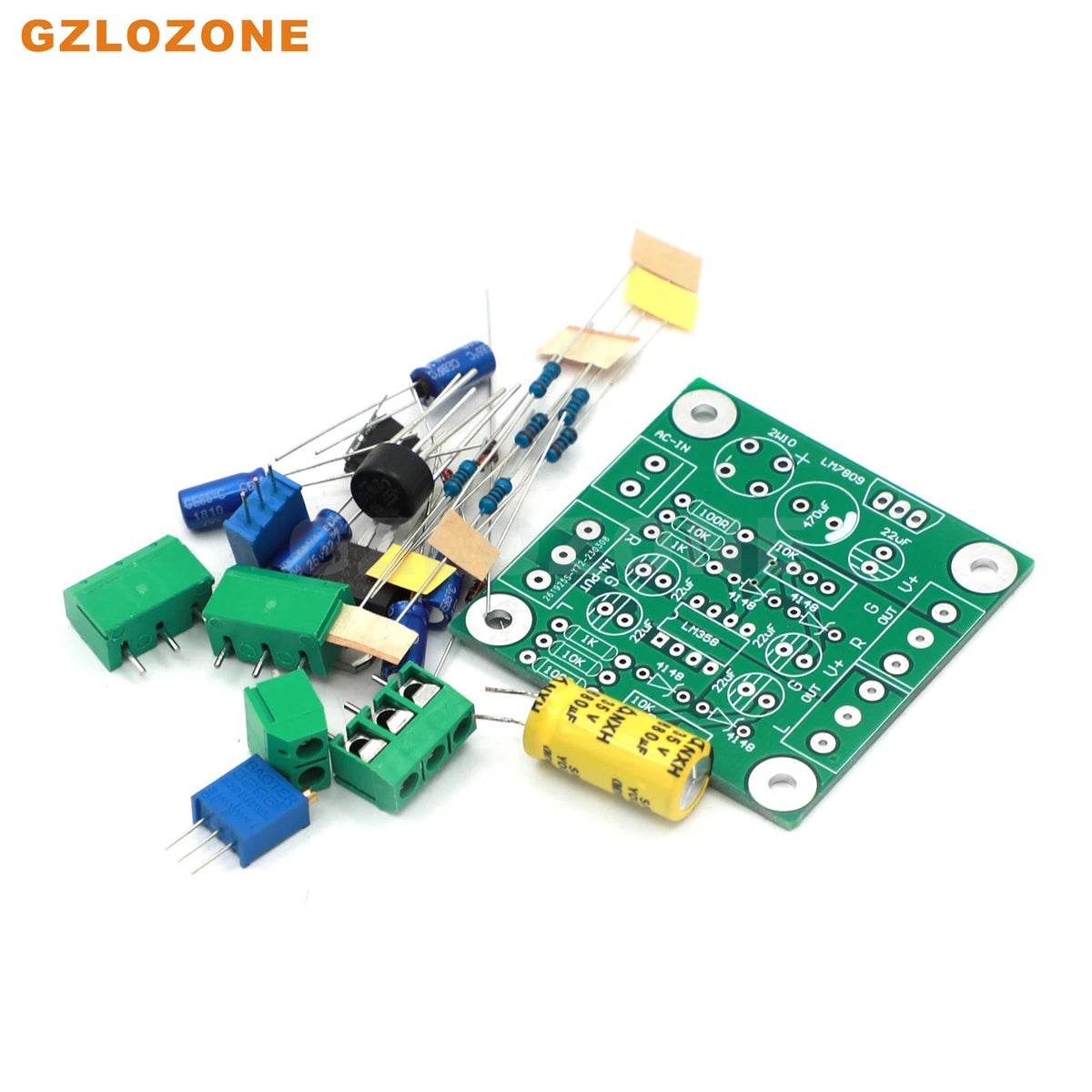 ZEROZONE LM358 VU Level Audio Meter Driver DIY Kit/Finished Board Adjustable Sensitivity