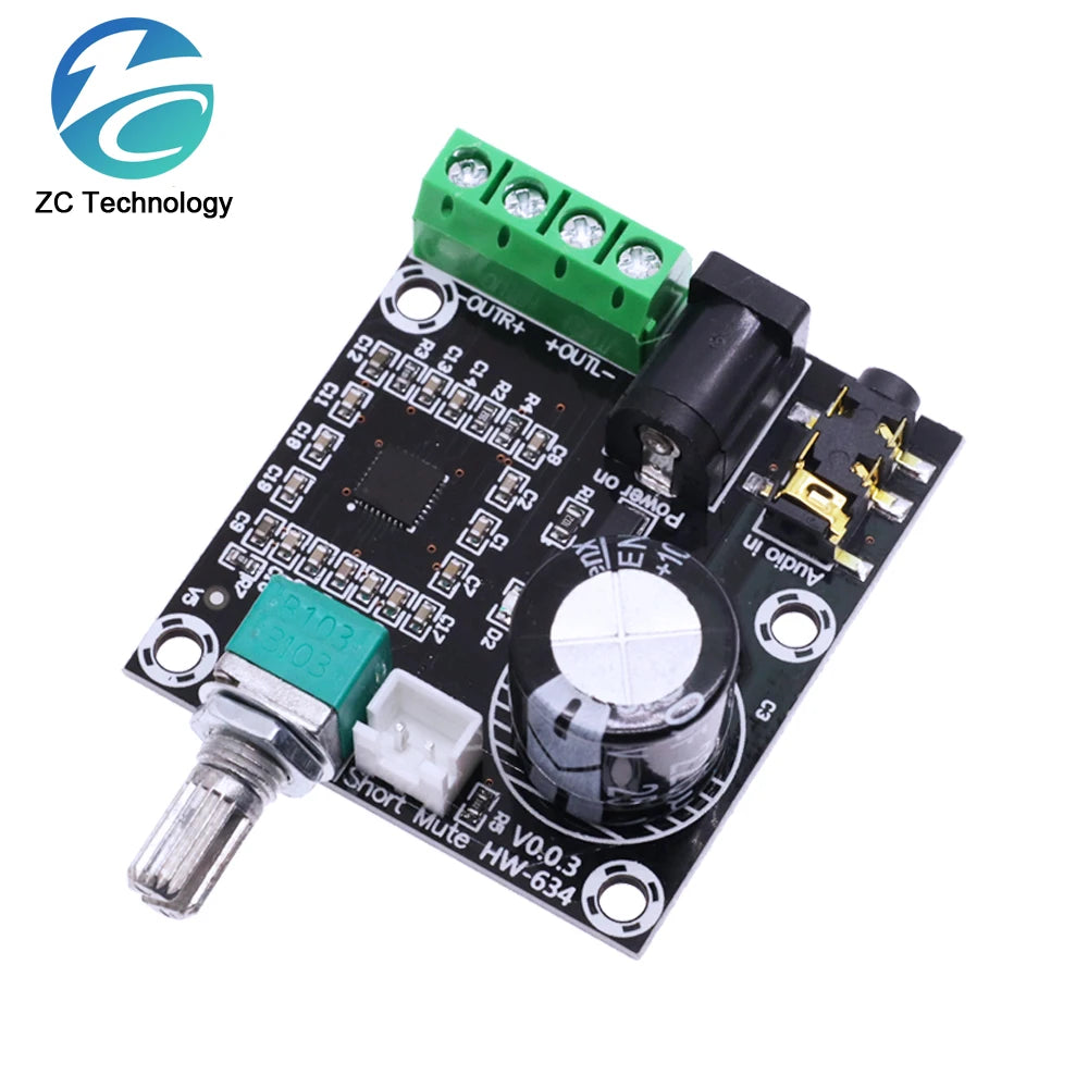DC7.5-15V XH-M120 PAM8610 Audio Stereo Amplifier Module 15W +15W Digital 2 Channel Class D Amplifier Board With Volume Control