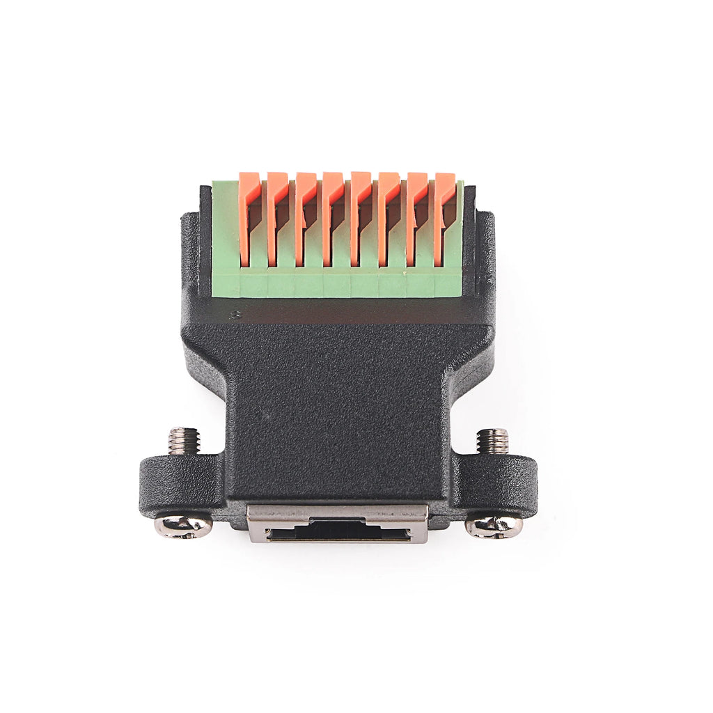 RJ45 Female Panel Mount  Connector  Adapter Toolless Free Tool Reusable Termination Plugs Ethernet Field Modular PLug