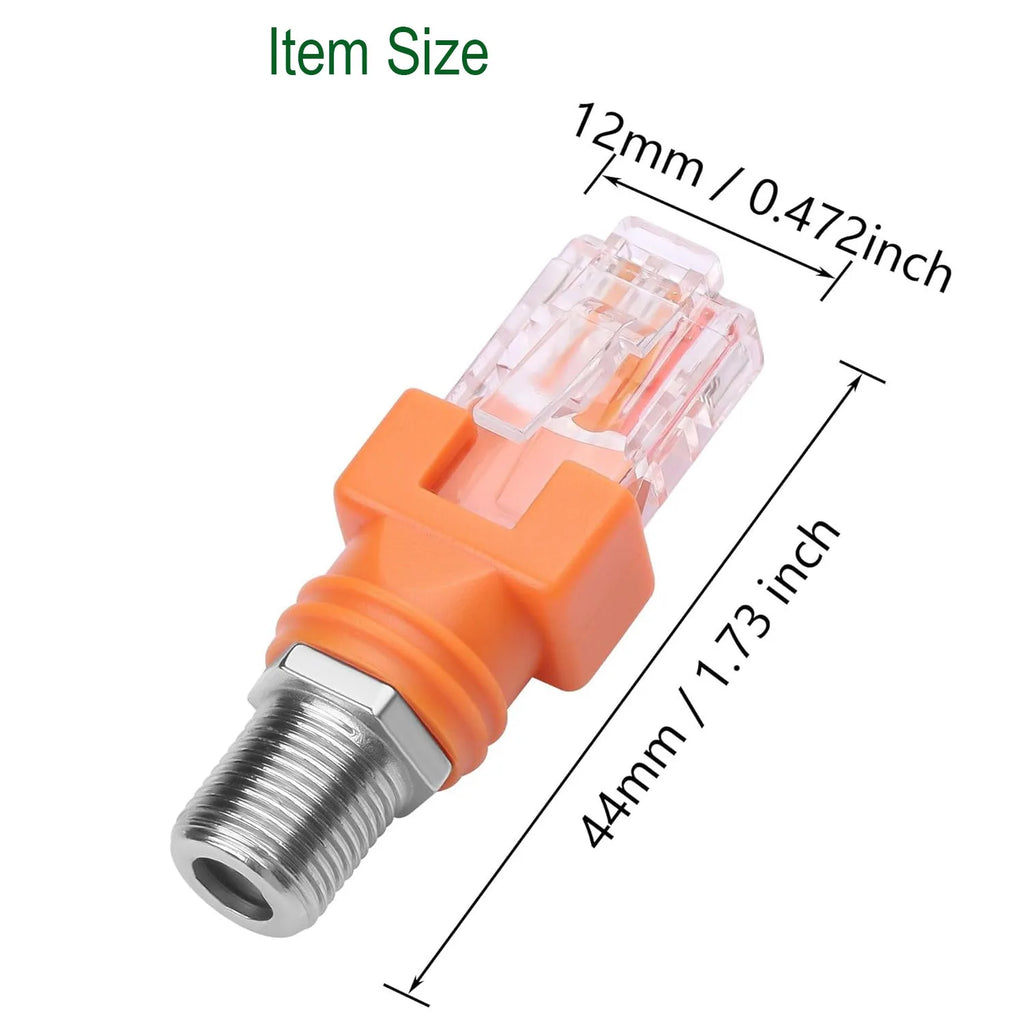 1pc F Type RF Female Jack to RJ45 Male Plug Ethernet Coaxial Barrel Coupler Converter Coax Adapter Connector for Line Tester