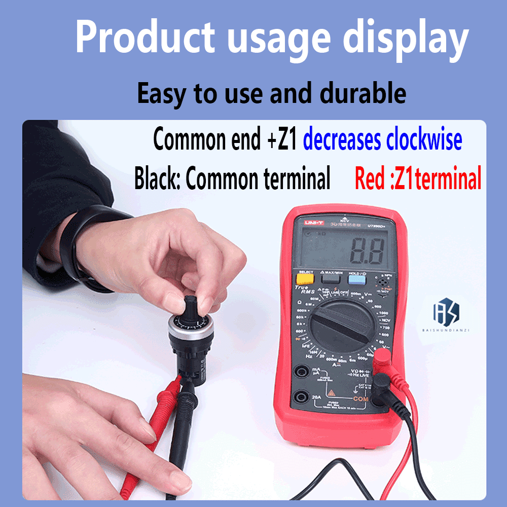 LA42DWQ-22 1K 2K 5K 10K 20K 50K 100K 200K 22mm Diameter Pots Rotary Potentiometer Converter Governor Inverter Resistance Switch