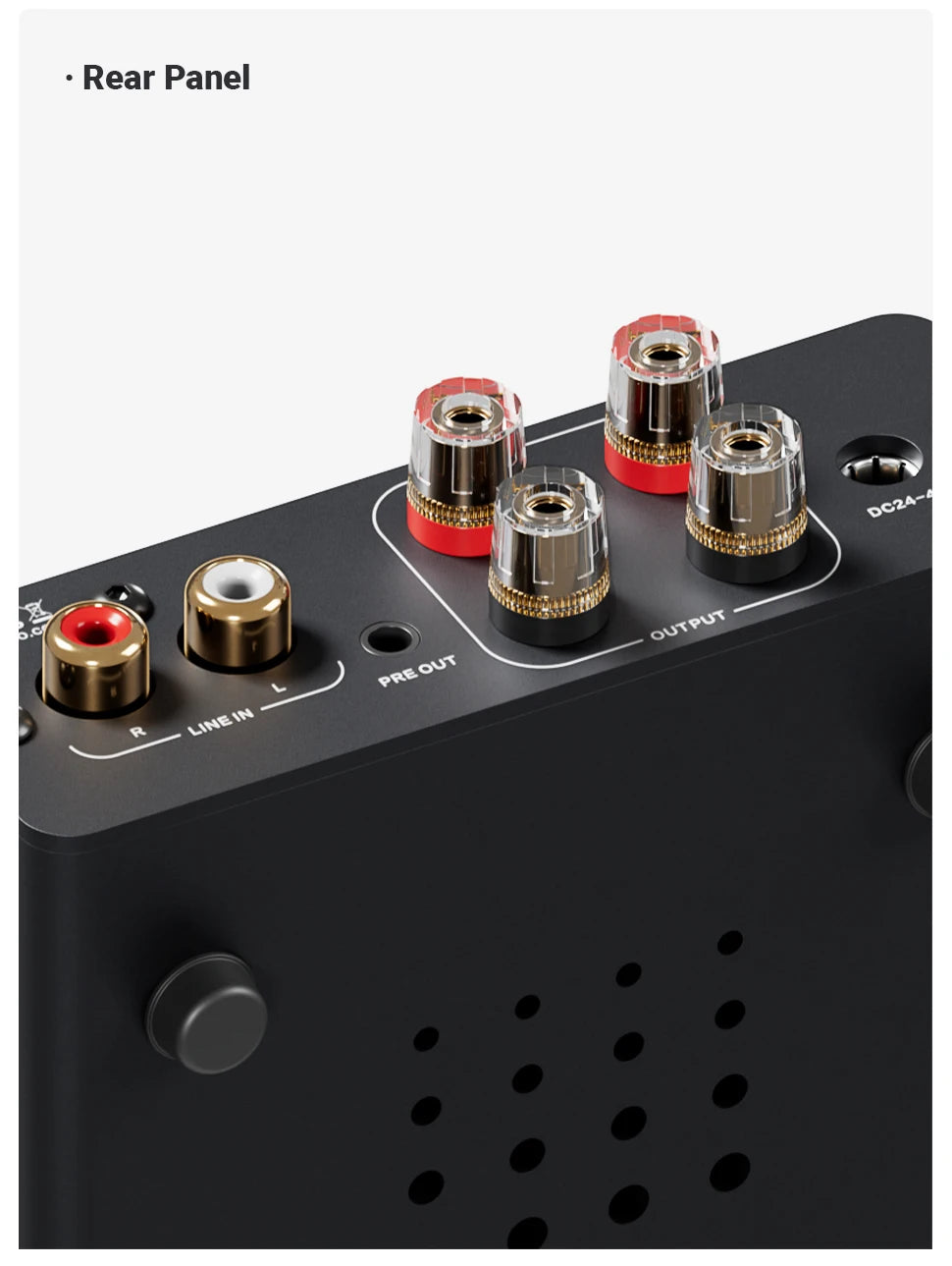 Fosi Audio V3 Stereo Power Amplifier 300W X2 TPA3255 Class D Mini Speaker Amp 2 Channel Audio Amplifier for Passive Bookshelf