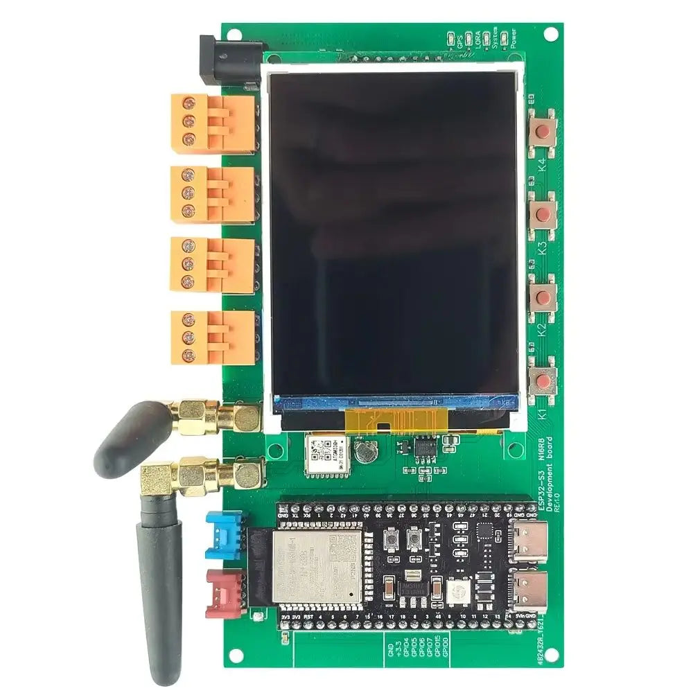 ESP32 S3 Development Board Kit with 3.2 Inch Display N16R8 BT Wifi Module Wireless LoRa SX1276 GPS Location ATGM336H 4 Relay