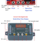 DC 5V 12V 24V 10A Adjustable Time Delay Relay Module LED Digital Timming Relay Timer Delay Trigger Switch Timer Control Switch