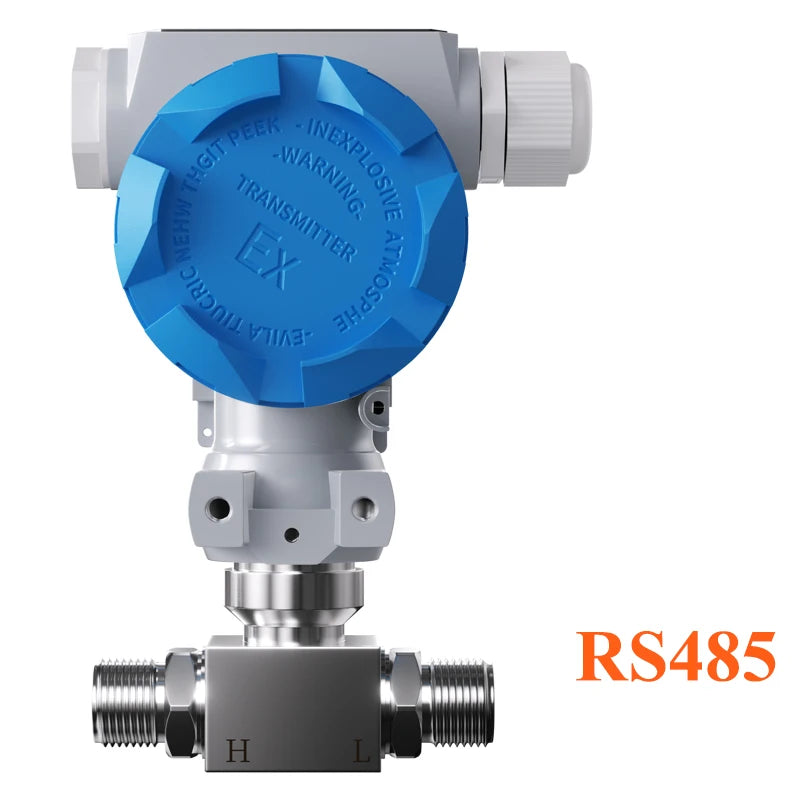 Differential Pressure Transmitter 4-20mA 0-10V RS485 Differential Pressure Sensor 0-50pa 0-100pa 0-500pa M20*1.5 Pressure Sensor