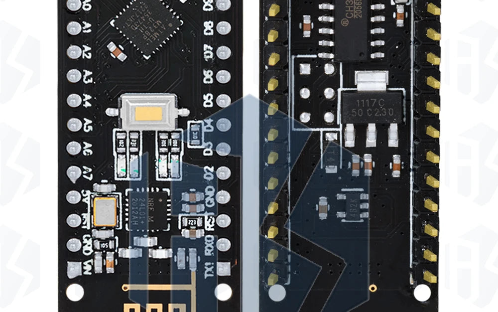 RF-Nano for Arduino Nano V3.0, Micro USB Nano Board ATmega328P QFN32 5V 16M CH340, Integrate NRF24l01+2.4G wireless