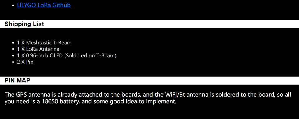 LILYGO® TTGO Meshtastic T-Beam LoRa ESP32 Development Board 433/868/915MHz LoRaWAN Module Circuits With WiFi Bluetooth GPS OLED