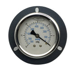 Industrial Pressure Monitoring Axial Edge Gauge Easy Installation Pressure Meter Barometer Seismic Pressure Meter