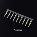 10PCS MX2.54 TJC8 Dupont Connector 2/3/4/5/12Pin with Belt Buckle Single Row 2.54mm Right Angle Pin Header Housing Terminals