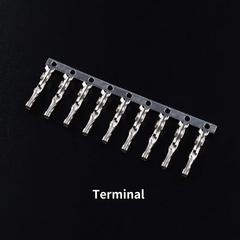 10PCS MX2.54 TJC8 Dupont Connector 2/3/4/5/12Pin with Belt Buckle Single Row 2.54mm Right Angle Pin Header Housing Terminals