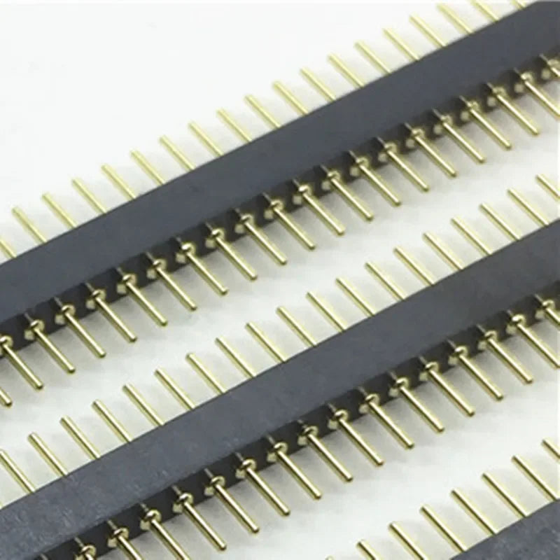 3pcs 1.778mm Round Single Row 1X40P Crystal Socket Male Female Pin Header PCB Board Connector