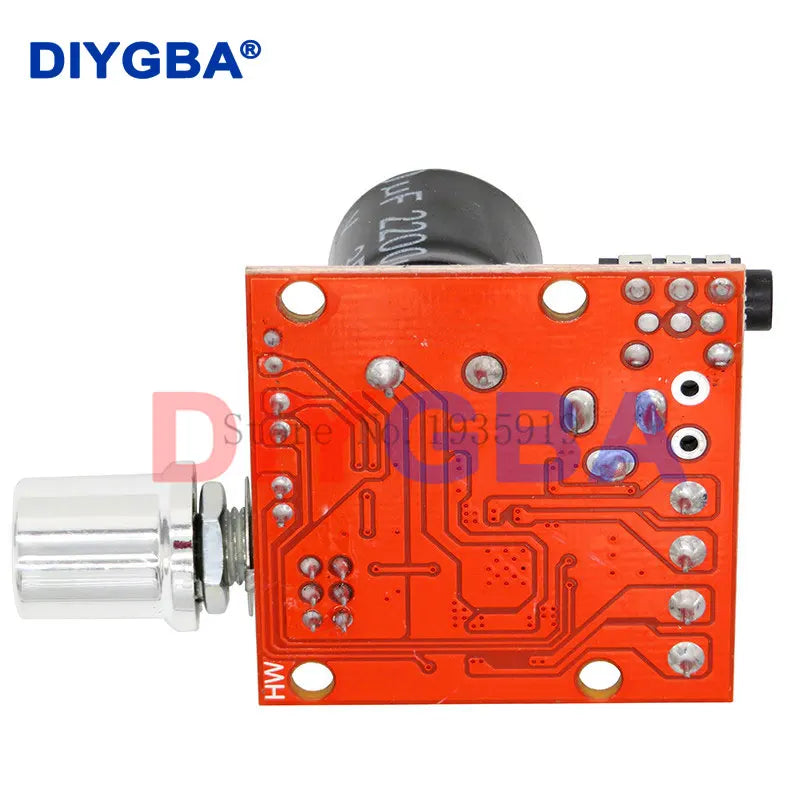 12V Mini Hi-Fi PAM8610 Audio Stereo Amplifier Board 2X10W Dual Channel D Class(High efficiency) Adjust the volume