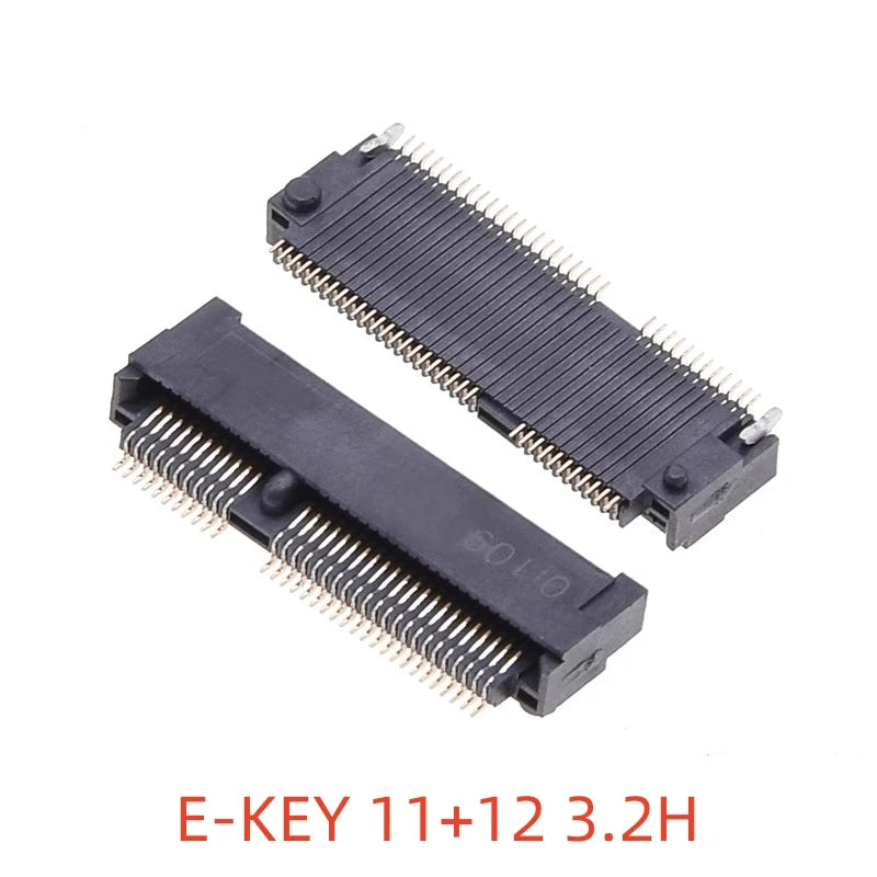 2PCS M.2 NGFF Connector 67Pin SSD Interface Socket H=3.2/4.2/4.8/6.7/8.5mm for Solid State Drive Adapter