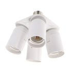 3/4 in 1 E26 E27 Edison Screw LED Lamp Bulb Base Splitter E27 3Heads 4Heads Light Socket Holder Adapter Extender