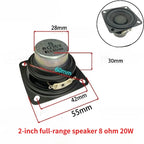 SOTAMIA 2Pcs 2 Inch Square Audio Full Range HiFi Speaker 4 Ohm 8 Ohm 20W 15W 10W 4R 8R DIY Soundbar Bluetooth Speaker
