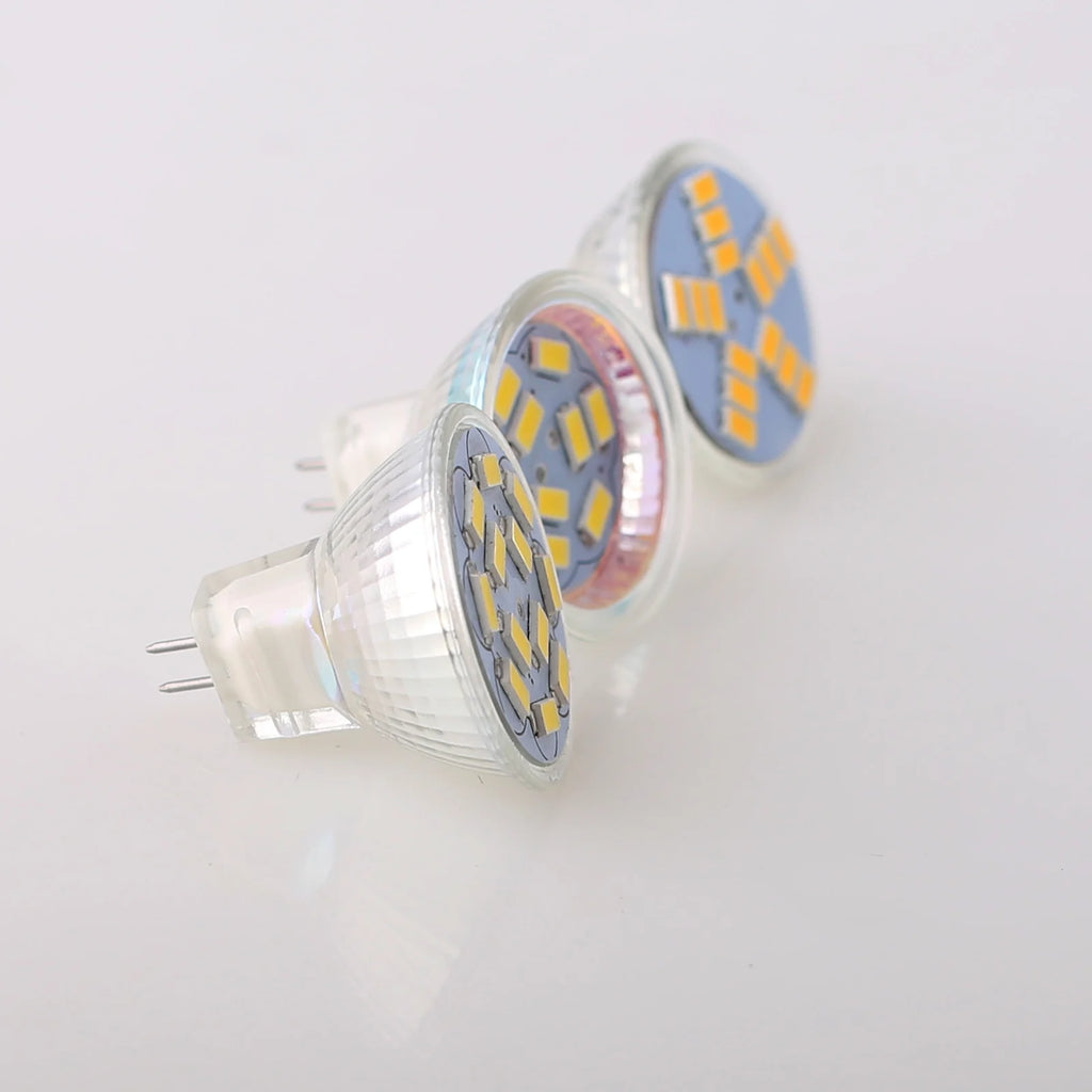 MR11 LED Spotlight Bulb GU4 DC 12V 5730 SMD 2W 3W 4W Glass Shell Replace 25W Halogen Lamps For Home Ceiling Decor